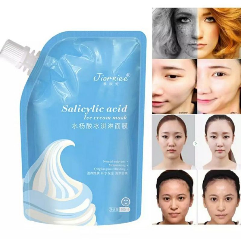 [CÓ VIDEO] Mặt Nạ Gel Salicylic Acid Dưỡng Ẩm Se Khít lỗ Chân Lông Tẩy Tế Bào Chết Giảm Mụn gói 300g lv1