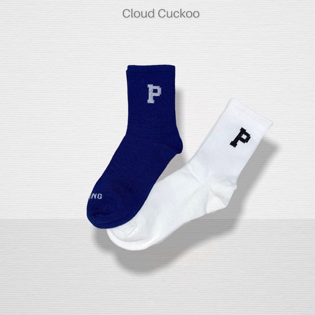 Tất Cao Cổ Thêu Chữ Phom To Phong Cách Hàn Quốc Chất Siêu Đẹp Unisex Nam Nữ Đều Đi Thoải Mái - Mã Số: 26071