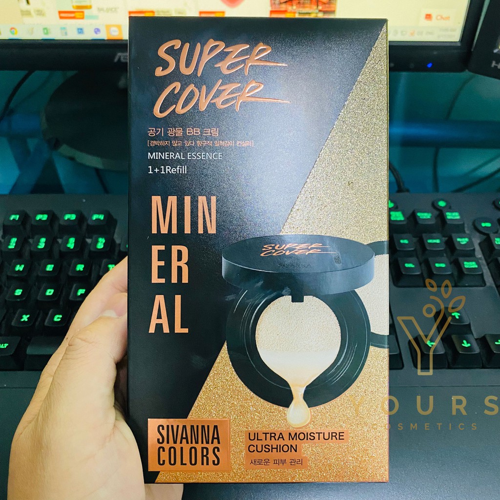 [Auth Thái] Phấn Nước Kiềm Dầu Sivanna Colors Ultra Moisture Cushion HF564 Tone Tự Nhiên - Phấn Nước Dưỡng Ẩm Sivanna | BigBuy360 - bigbuy360.vn