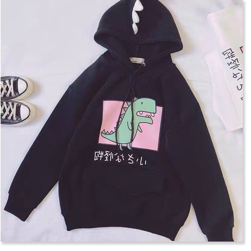 ÁO HOODIES CÓ MŨ HOẠ TIẾT KHỦNG LONG SIÊU XINH CHO CÁC BẠN TRẺ KME FASHION