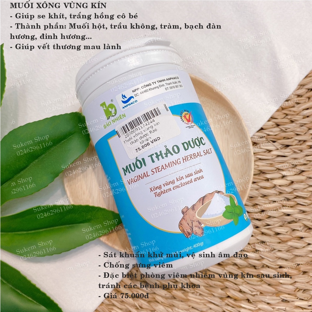 muối xông vùng kín thảo dược Bảo Nhiên(BAONHIEN13)