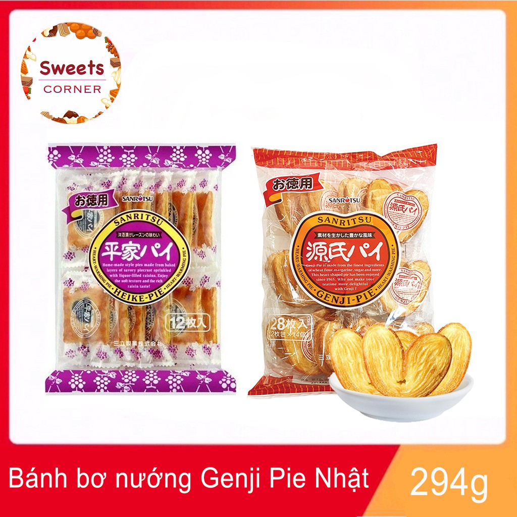 Bánh bơ nướng Genji Pie Sanritsu 294g