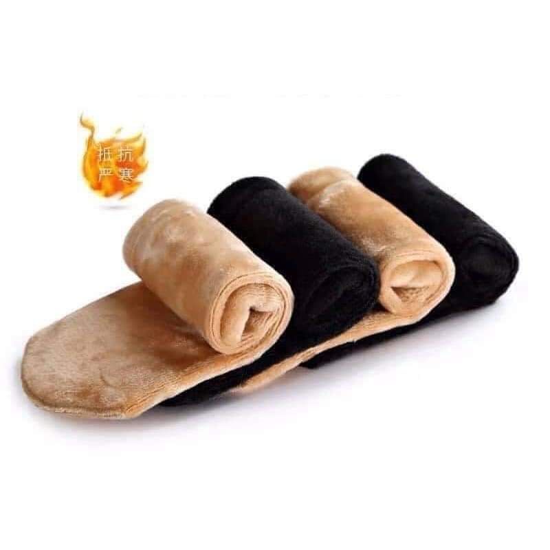 SET 5 ĐÔI TẤT NỮ LÓT LÔNG SIÊU ẤM