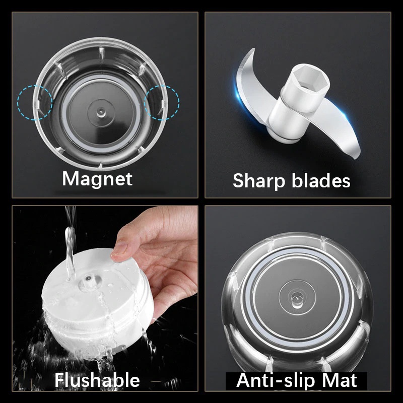 Máy Xay Thịt Mini Không Dây Tiện Lợi