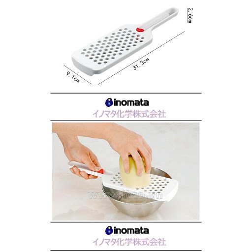 Dụng cụ bào rau củ, cà rốt Inomata Nhật Bản Nhựa PP cao cấp An toàn tuyệt đối