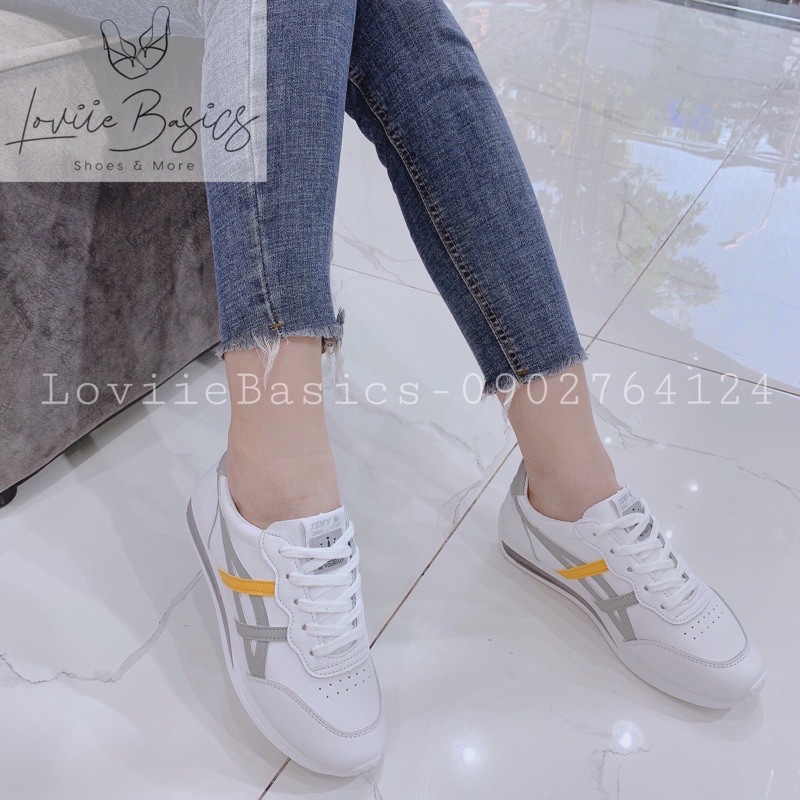 LOVIIE BASICS - GIÀY BATA TRẮNGTHỜI TRANG ĐỘN ĐẾ 2CM - GIÀY BATA NỮ THỜI TRANG ĐỘN ĐẾ 2P- XANH VÀNG - B210312 | BigBuy360 - bigbuy360.vn