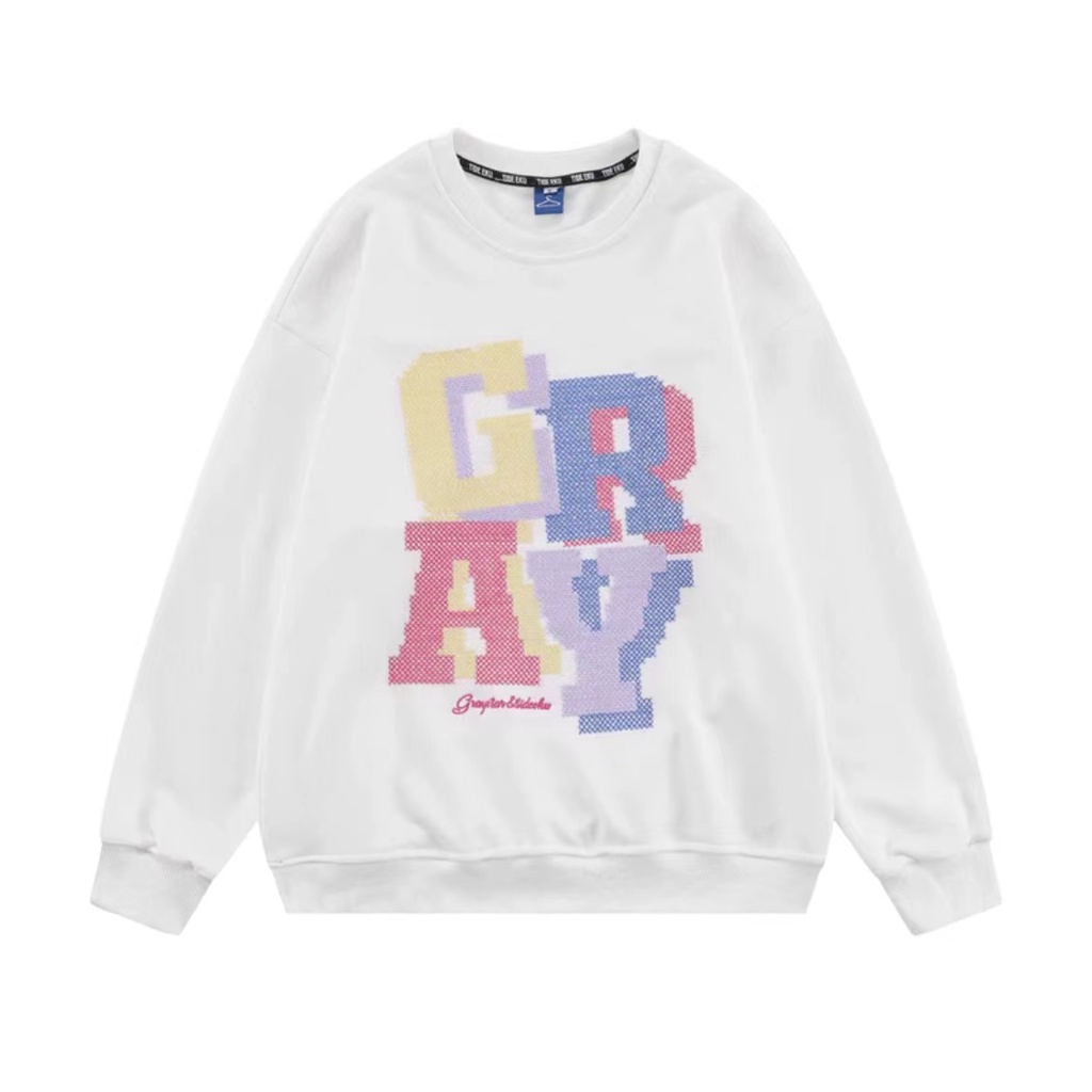 NRVP Mới Áo Thun Tay Dài Dáng Rộng In Chữ Phong Cách Hàn Quốc 2023