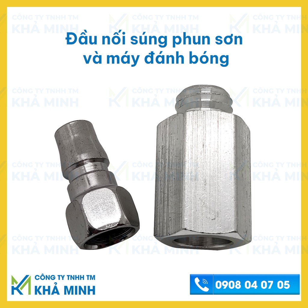 Đầu nối súng phun sơn và đầu nối máy đánh bóng cốt 14mm