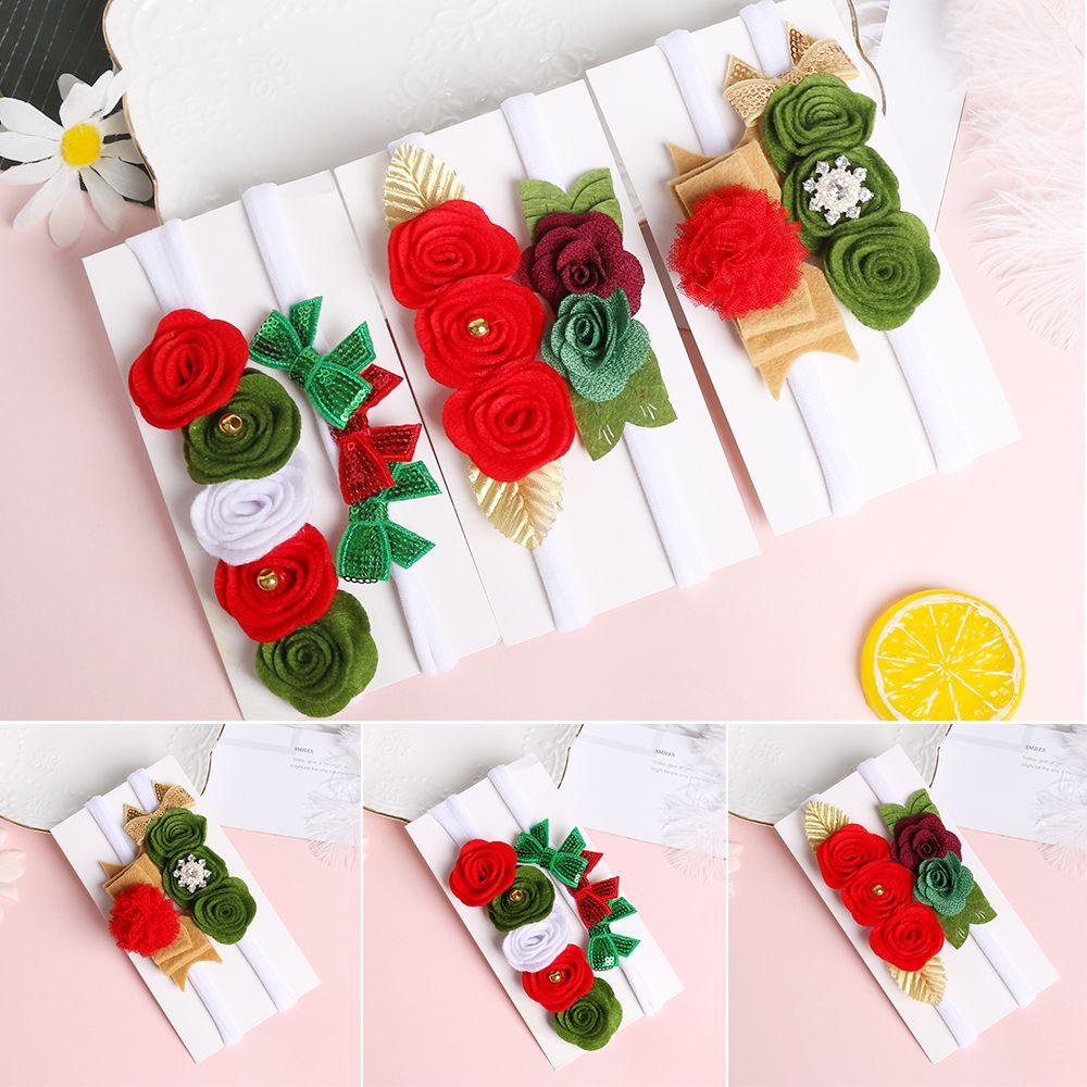 WATTLE Set Băng Đô + Băng Đô Hoa Đáng Yêu Cho Bé