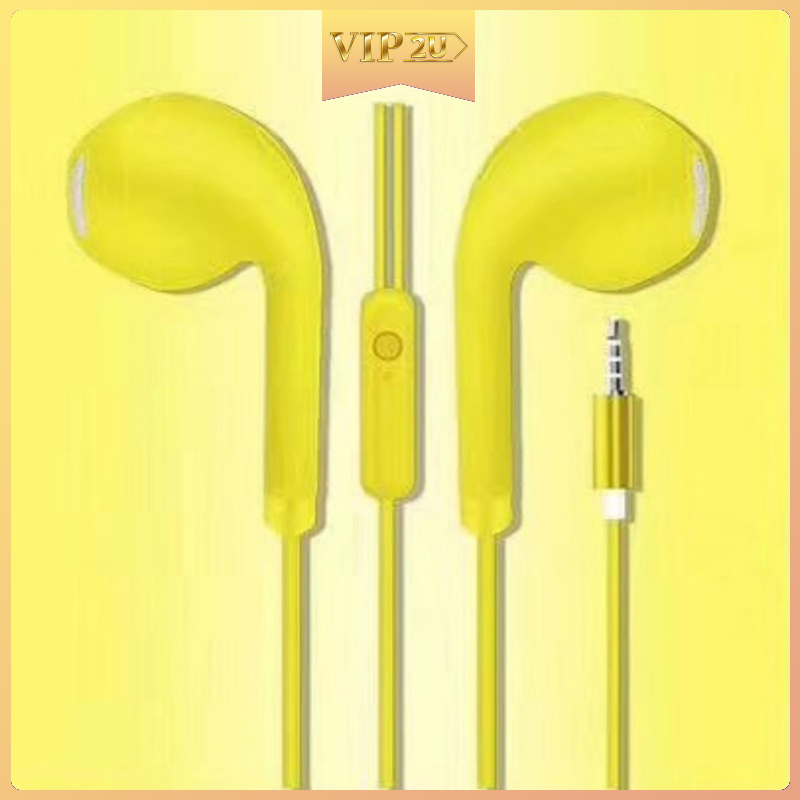 Tai Nghe Nhét Tai Vip2U U19 Giắc Cắm 3.5mm Phối Màu Macaron Độc Đáo