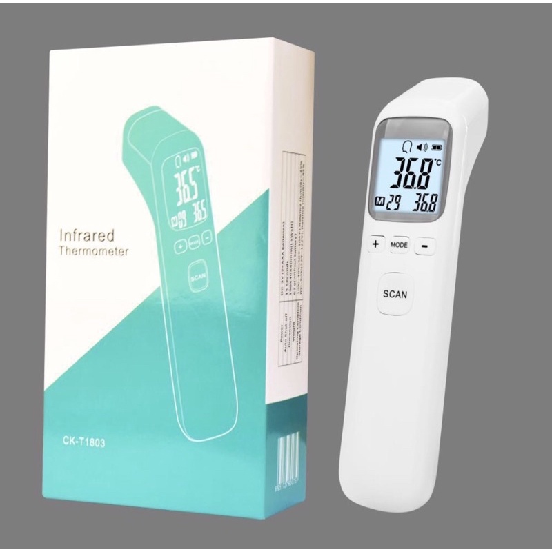 Máy nhiệt kế điện tử hồng ngoại đo thân nhiệt chính hãng có hộp CK1502 1803 - Súng bắn