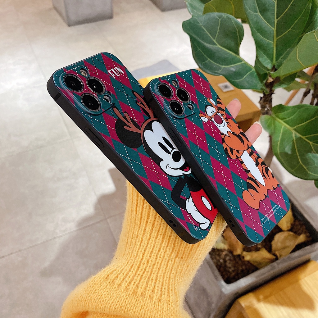 DISNEY Ốp Điện Thoại Tpu Dẻo Họa Tiết Mickey / Hổ Cho iPhone 11 12 13 pro max XS X XR XSMax 7 8 6 6s plus 5 4 SE 2020
