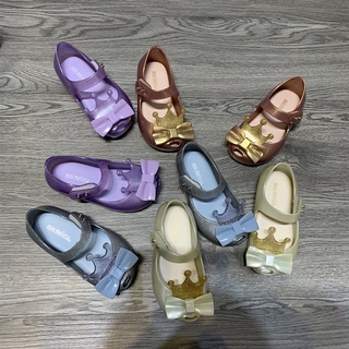Authentic Brazilian Melissa Crown Children's Shoes Girl's Fish Mouth Fragrant Shoes Princess Sandals New 3-9 AWK