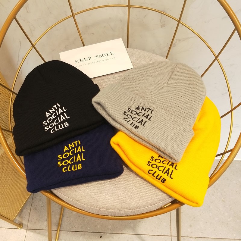Mũ len, mũ beanie, nón len nam nữ mùa đông ấm áp in chữ phong cách Hàn Quốc T201