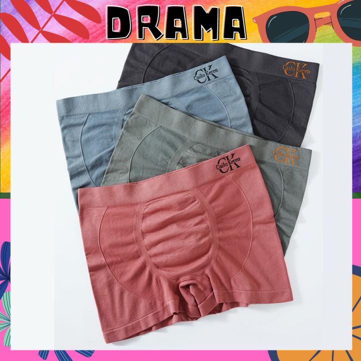 Quần sịp boxer nam, Quần lót đùi nam Cailu Keren [Hộp 2c] Free Size (55-90kg) co giãn 4D mềm nhẹ thoáng mát SIP001