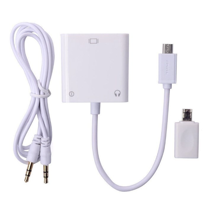 Dây Mhl Dùng Cho Điện Thoại Android Mhl To Vga Video Audio Cable Adapter