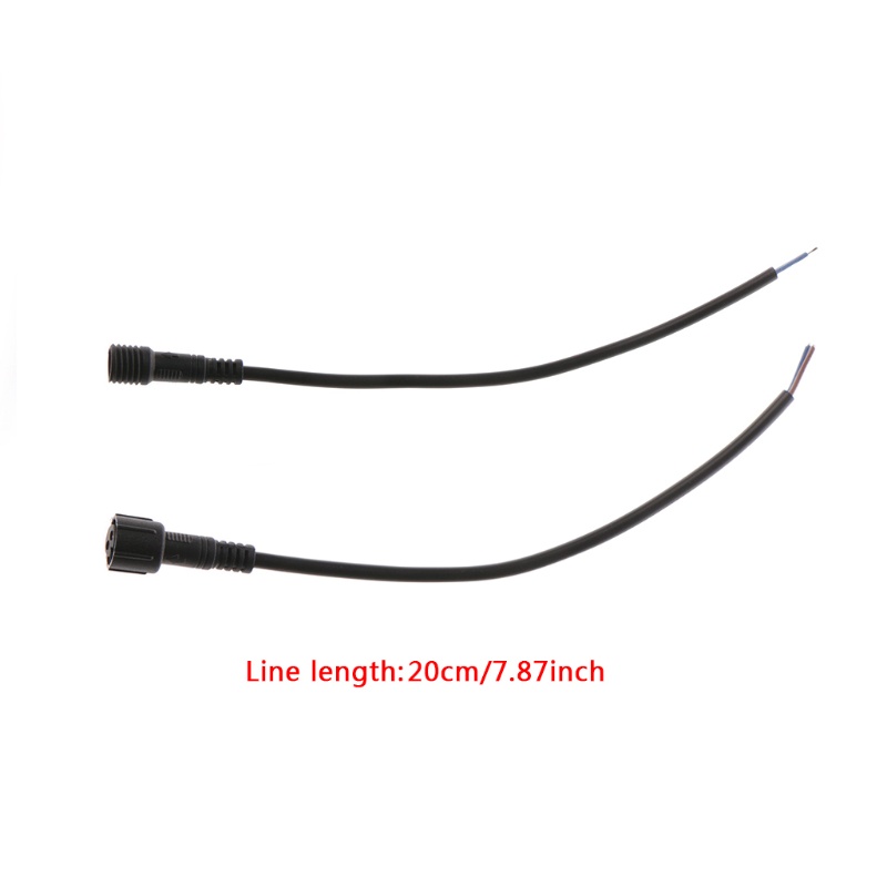 Set 5 Cặp Dây Cáp Nối 2 Pin Male Sang Female Chống Nước Màu Sắc Đơn Dành Cho Đèn LED Str