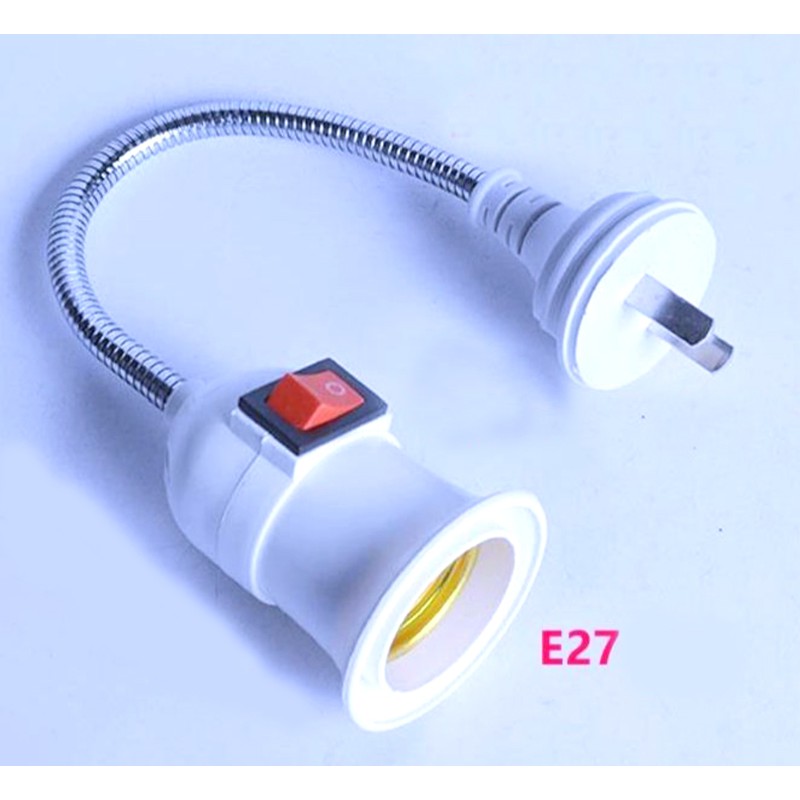 Đuôi Đèn E27 Có Công Tắc và móc treo đèn tiện lợi