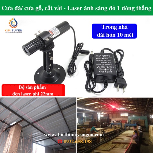 Đèn laser cho máy cắt đá, tia laser siêu dài cho máy cưa gỗ có độ sáng cao 635nm điốt laze nhập khẩu chính hãng của Đức