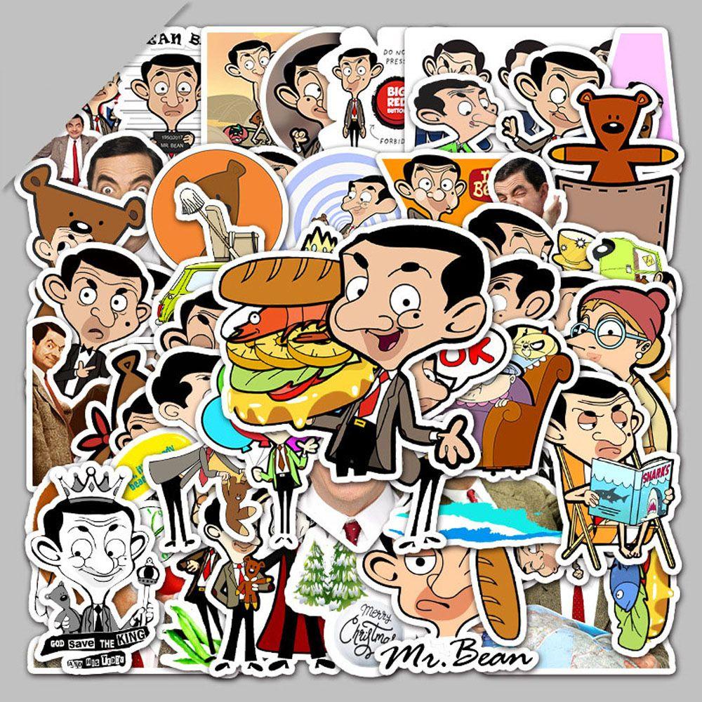 Ngài PEWANY PEWANY. Bộ 50 Miếng Dán Trang Trí Đàn Ghi Ta Laptop Tiện Dụng Đề Can Dán Hành Lý Hình Hạt Đậu DIY