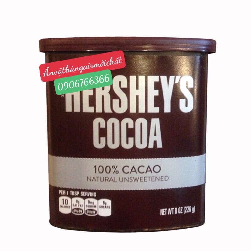 Ca Cao Đắng Hershey's Nguyên Chất Hộp 226g