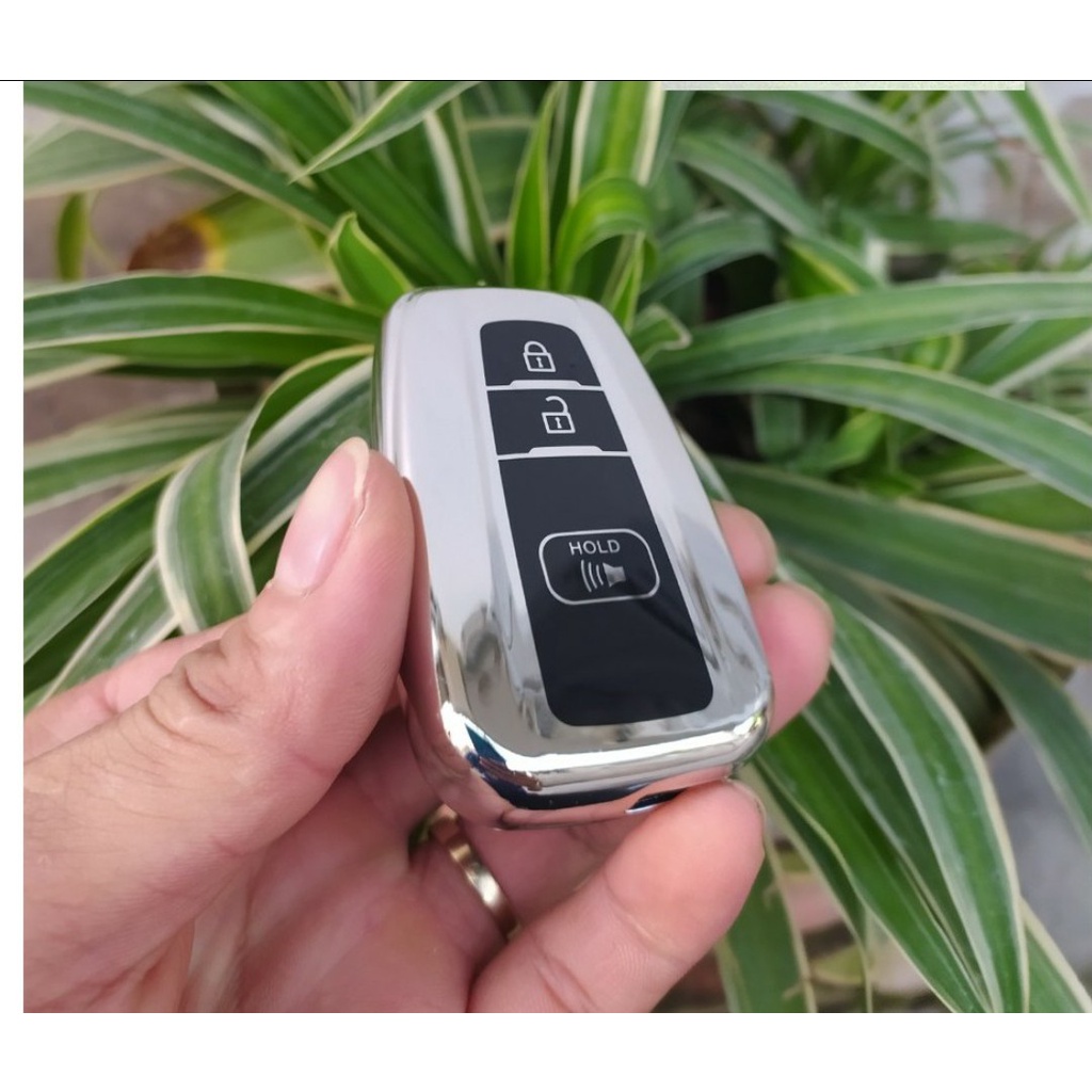 Bao chìa khoá Toyota COROLLA CROSS chất kiệu silicon mạ crom kèm móc khóa cao cấp