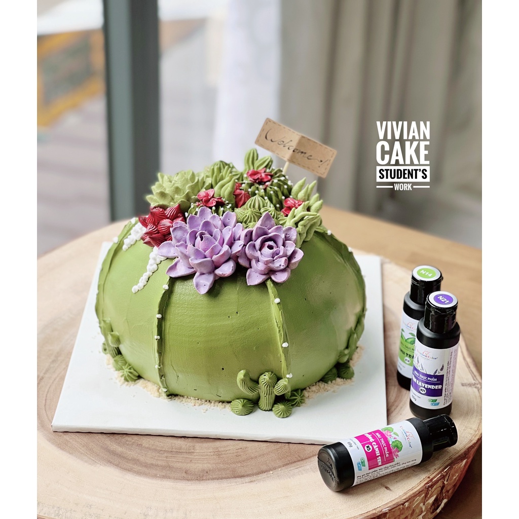 BỘ 24 CHAI MÀU SIRO PHA KEM 60G  -UNICORN