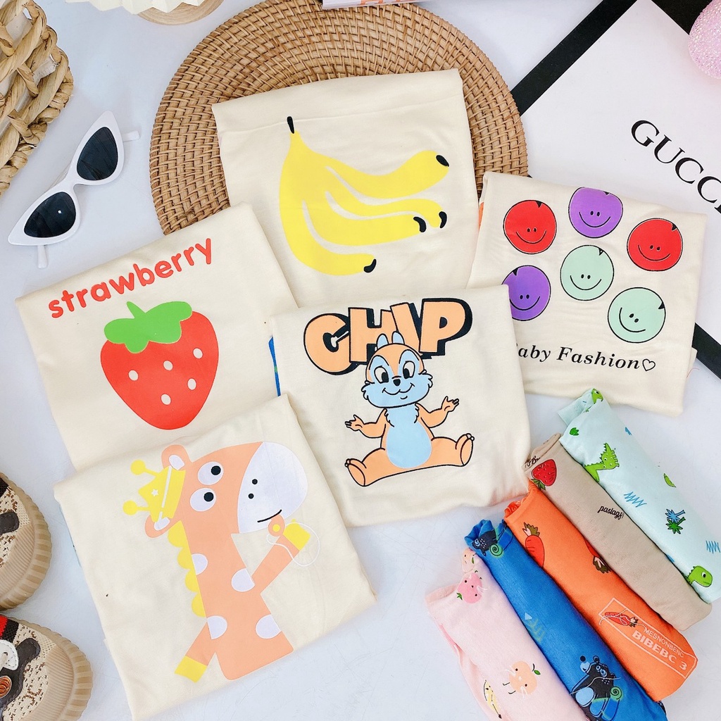 Quần áo trẻ em bộ côc tay thun lạnh, bô MINKY MOM cho bé trai bé gái phối tay giáp lăng BABY KIDSHOP