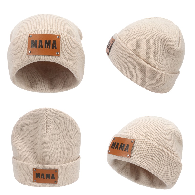 Mũ beanie Đan Giữ Ấm Mùa Đông Thời Trang Cho Mẹ Và Bé