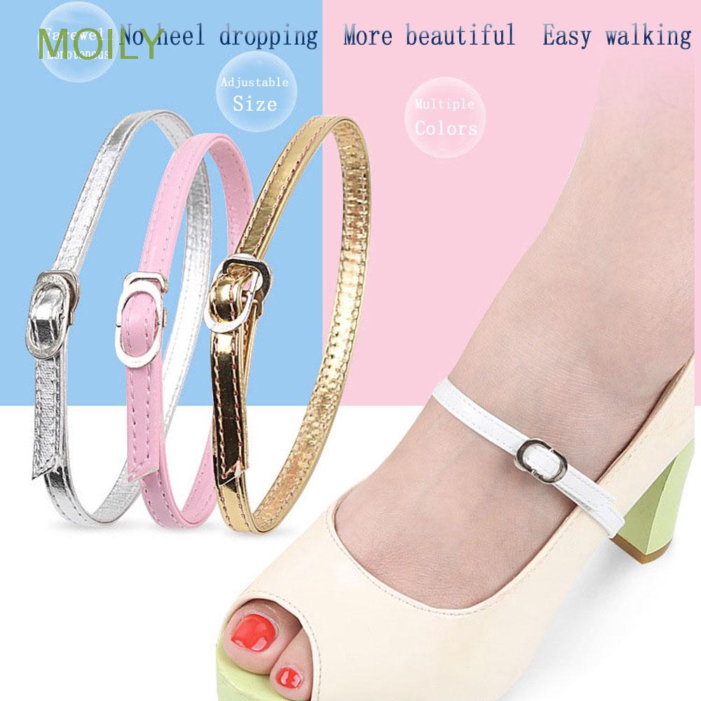 MOILY Women Beauty Props PU Leather Adjustable Dropshipping Shoe Accessories Ankle Tie Strap Band