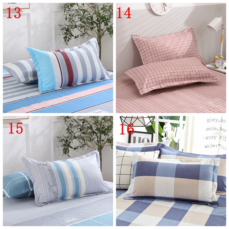 Pillowcase Polyester Pilow Pillowcase Simple And Comfortable Home Pillow (pair)