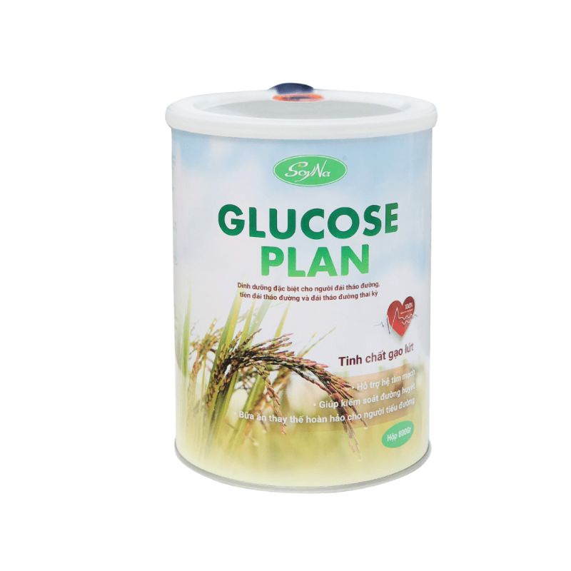 Sữa Tiểu Đường Cho Người Cao Tuổi Glucose Plan 800g Soyna 100% Thực Vật