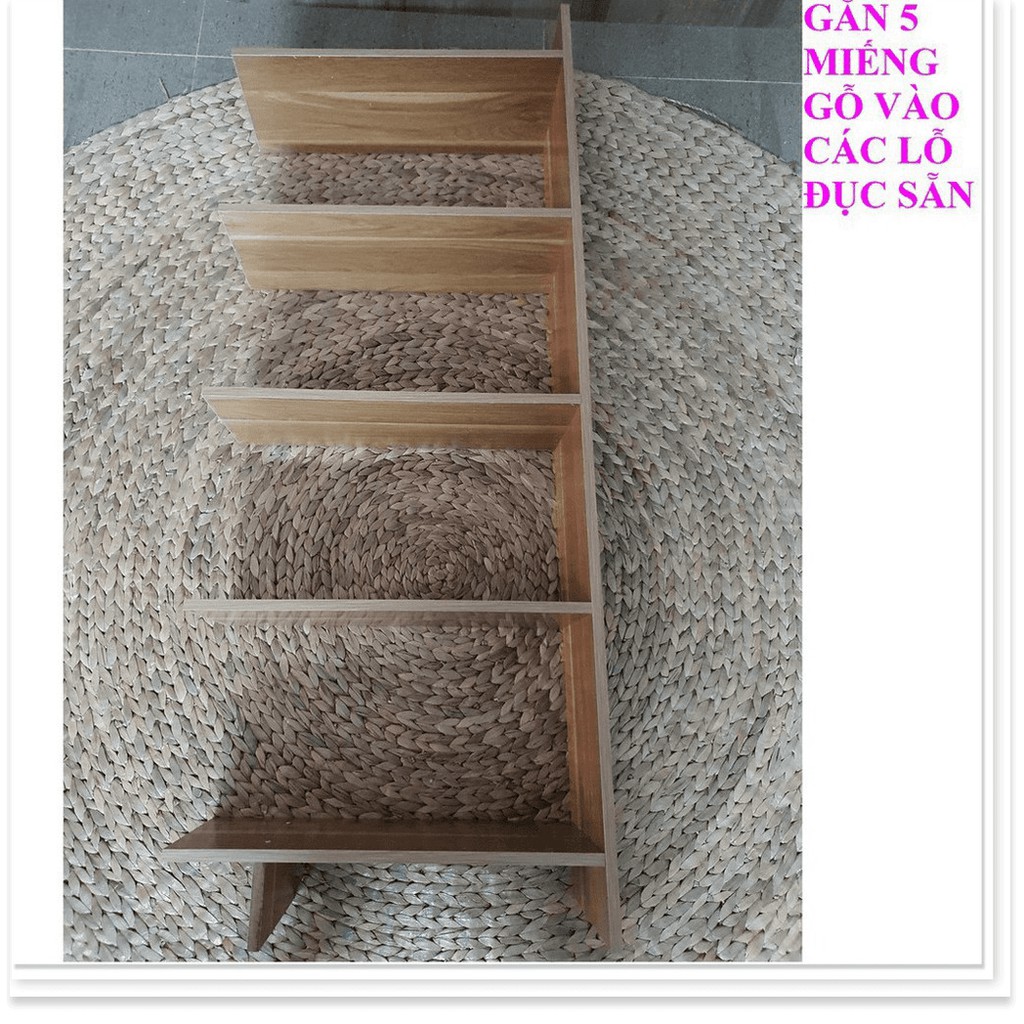 Kệ sách gỗ kệ đựng mỹ phẩm báo kệ đa năng 5 tầng chính hãng bảo hành 365 ngày
