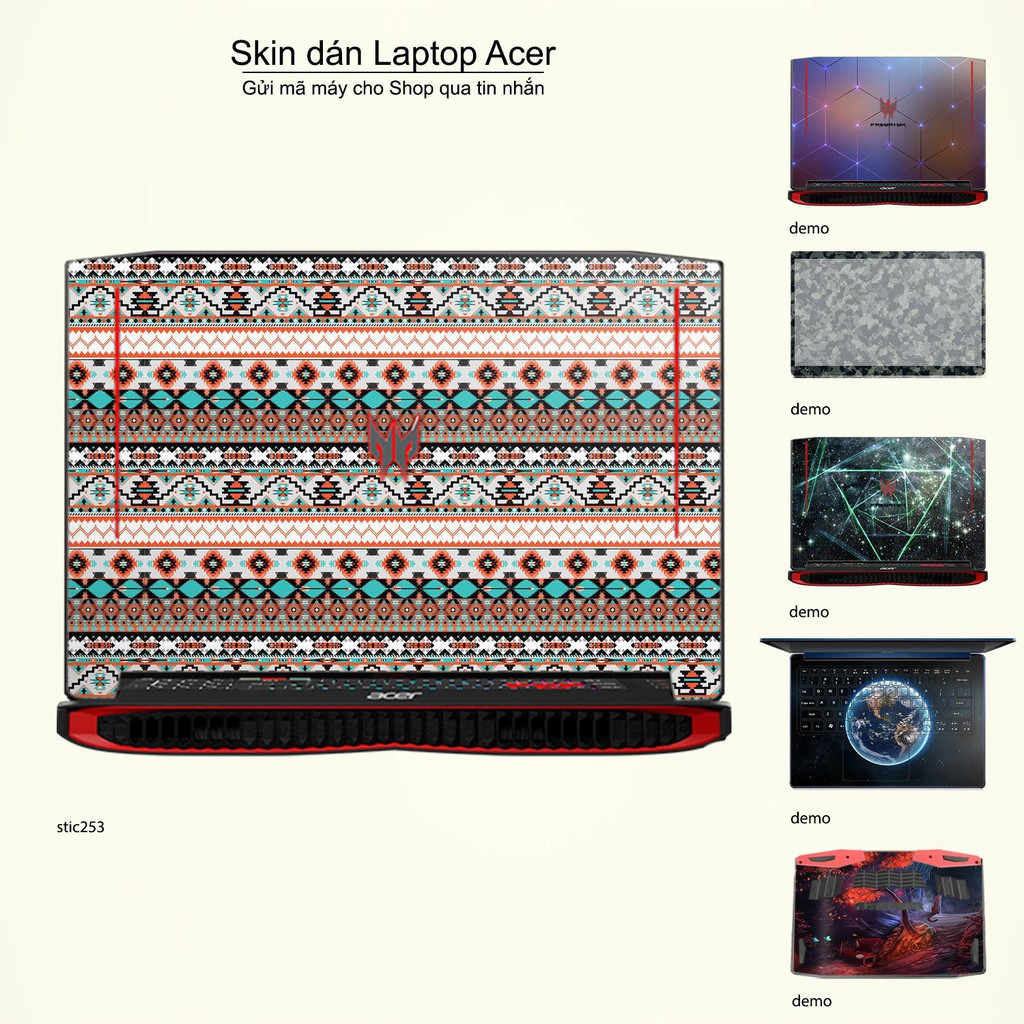 Skin dán Laptop Acer in hình South Western - stic253 (inbox mã máy cho Shop)