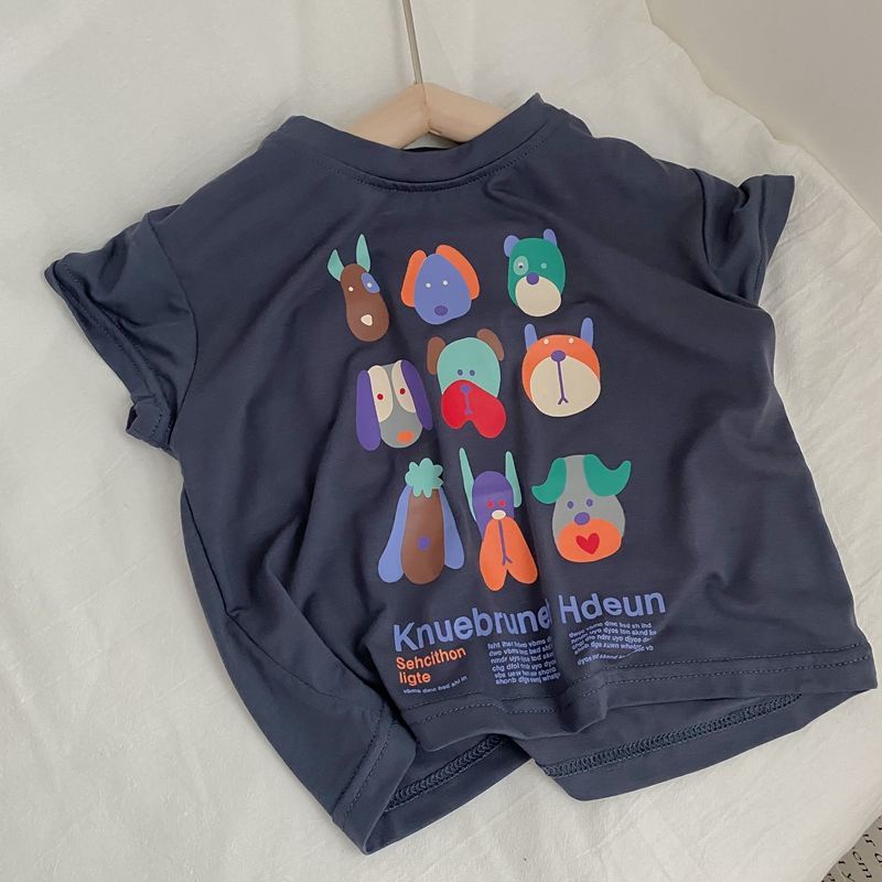 Áo Thun 100% cotton Tay Ngắn Thoải Mái Thời Trang Mùa Hè Cho Bé Gái