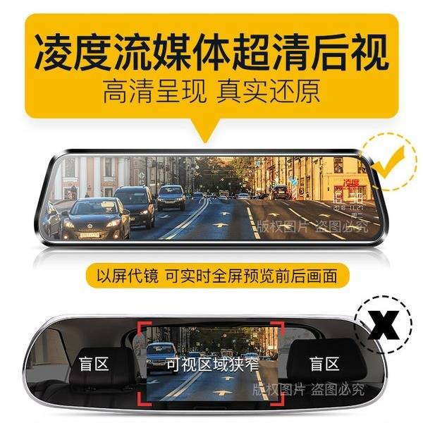 Ghi âm lái xe Linguxi, 360 độ, toàn cảnh, HD, tầm nhìn ban đêm, điều hướng phía trước và retrogracation, hướng dẫn lưu t