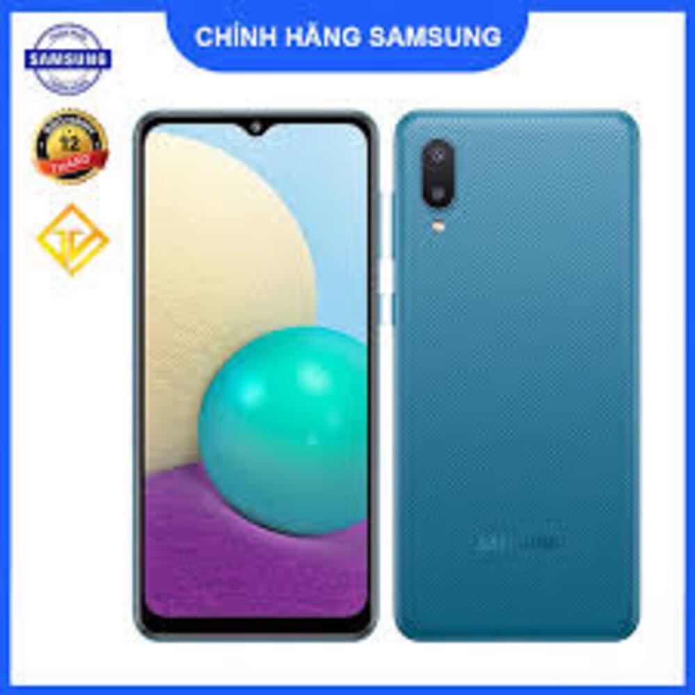 điện thoại Samsung Galaxy A02 2sim ram 3G rom 32G máy Chính Hãng, màn 6.5'', pin 5000mah, cày Game siêu mượt