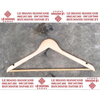 Móc Kẹp Gỗ Treo Quần Áo Người Lớn 20 Móc Gỗ Tam Giác và 20 Kẹp Gỗ