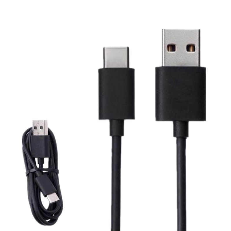 Dây cáp sạc 1m chuyển đổi từ Type-C sang USB bọc màu đen