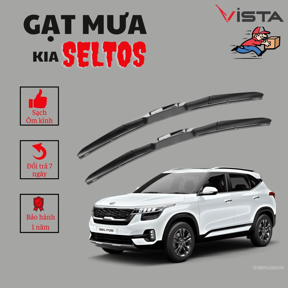 Gạt mưa 3 khúc cho xe Kia Seltos thương hiệu VISTA cao cấp chính hãng