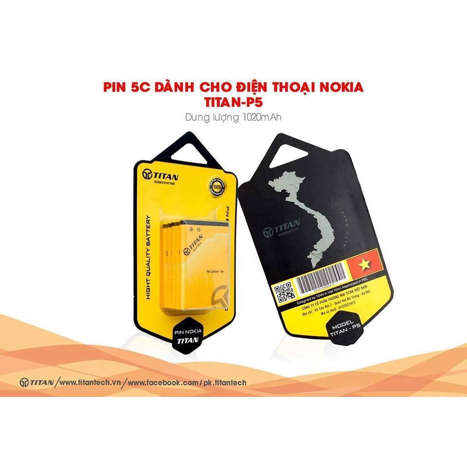 Pin nokia 4C/5C TITAN (Bảo hành 12 tháng)