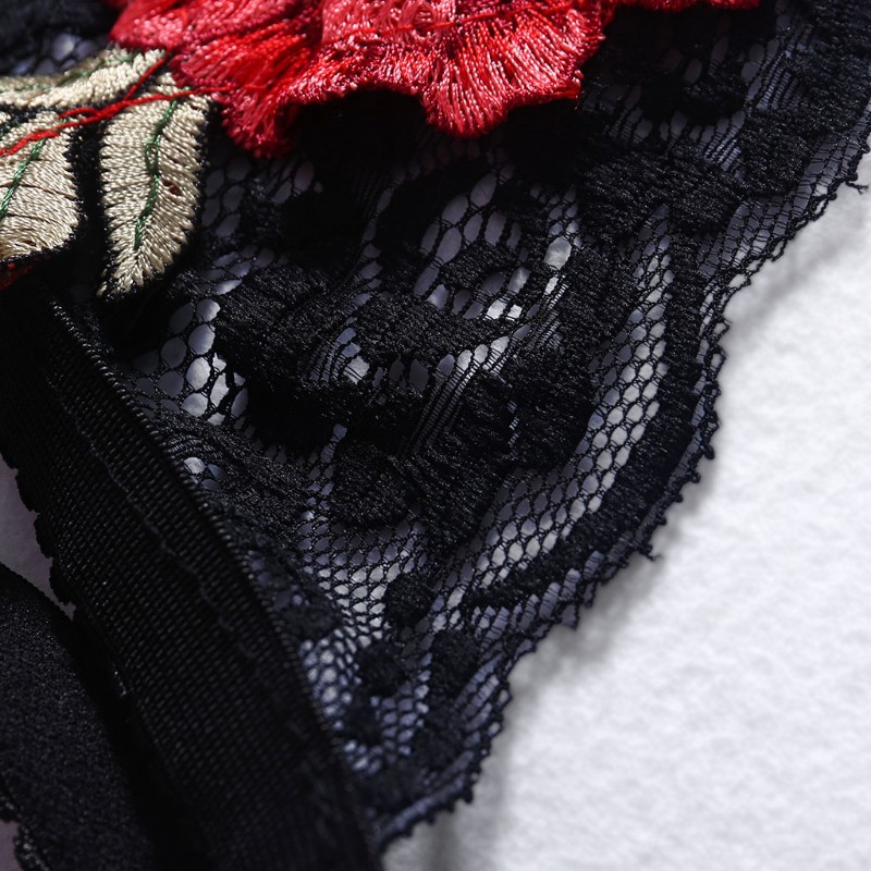 Áo lót ren nữ hở lưng thêu ren thời trang Châu Âu