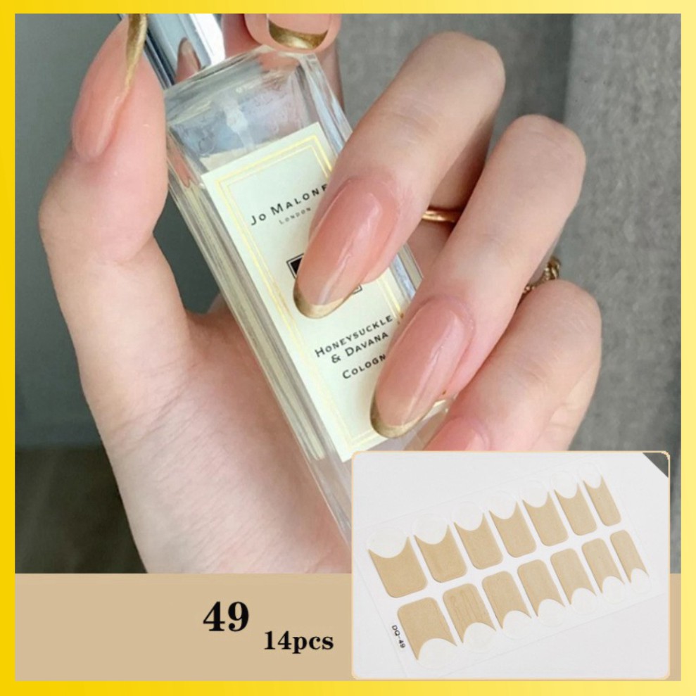 [Sẵn Hàng] Bộ dán móng tay nail sticker mới về gồm 14 móng, không thấm nước, có độ đàn hồi tốt [MTQH41D55]