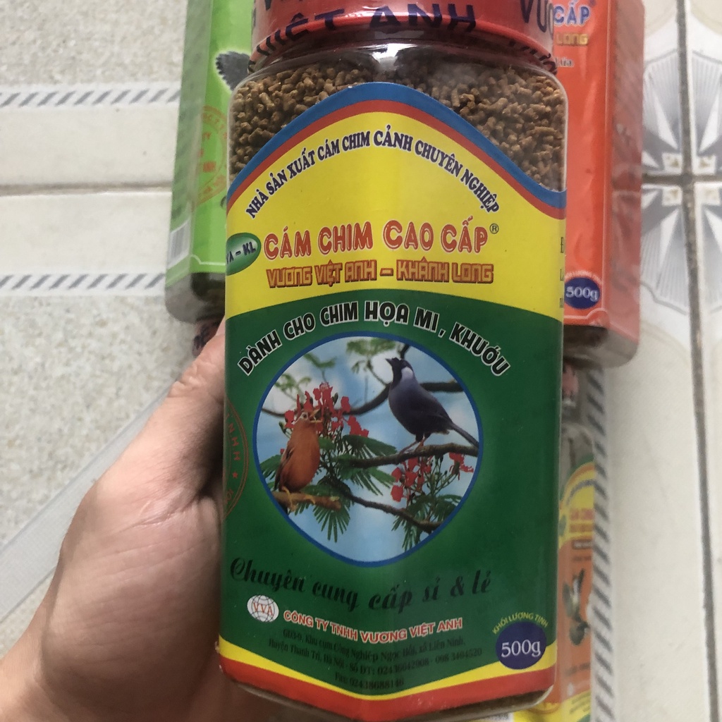 Cám Họa Mi - Khướu VVA Khánh Long 500gr (Dưỡng) - Thức Ăn Cho Chim Khướu, Họa Mi