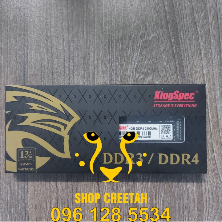 Ram KingSpec DDR4/4GB/2400MHz cho PC – CHÍNH HÃNG KingSpec – Bảo hành 3 năm