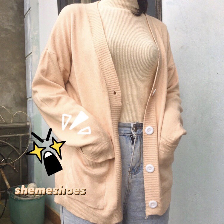 Áo Khoác Cardigan Len Học Sinh Đi Học Đi Làm Hàng Quảng Châu Thu Đông 2021 | BigBuy360 - bigbuy360.vn