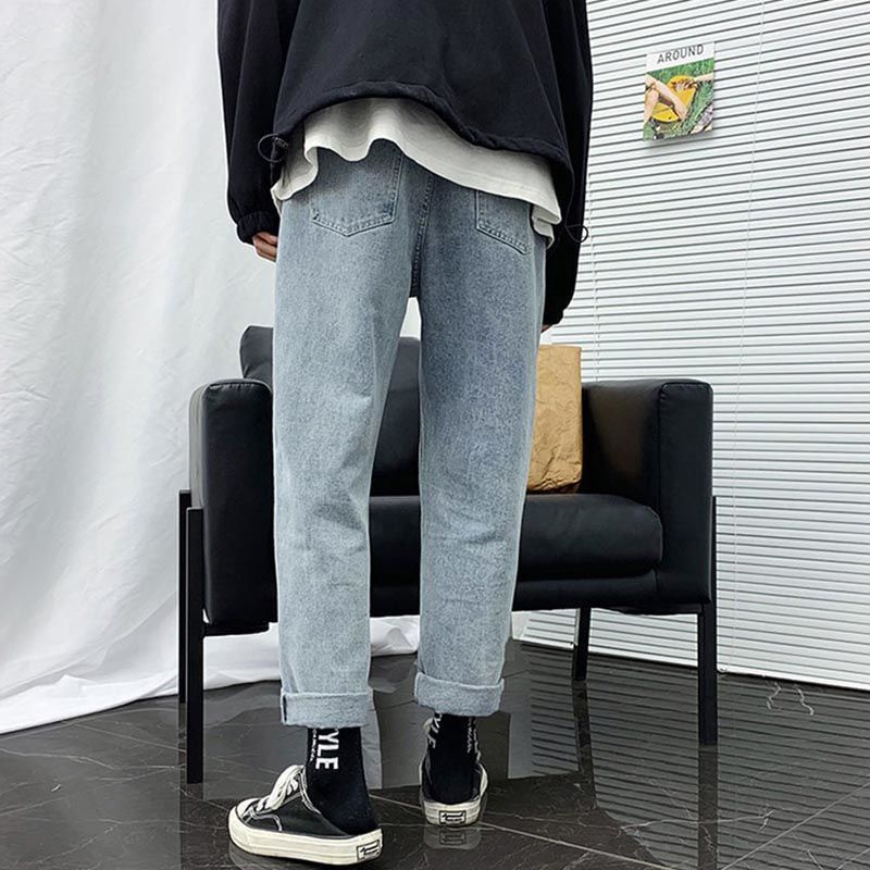 Quần Jeans baggy cạp chun_ quần jeans ống rộng