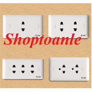 Ổ cắm điện sino s19 các loại- ổ đơn, ổ đôi, ổ ba -ổ 1, ổ 2, ổ 3, ổ 2 ba chấu sino s19- ổ cắm sino s19 hàng chính hãng