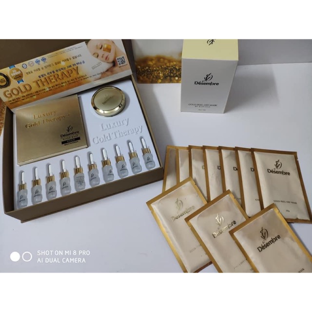 Mặt nạ vàng 24k luxury gold