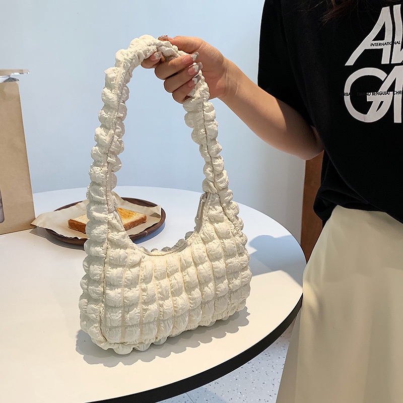 Túi Tote Đeo Vai Họa Tiết Sọc Caro Phong Cách Hàn Quốc Thời Trang 2022 Cho Nữ